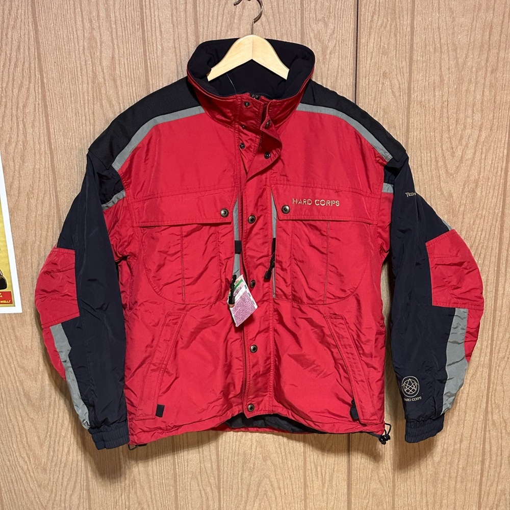 VTG *RARE* HARD CORP Ski Patrol Style Coat Red TechniCore Coat Mens Size 44